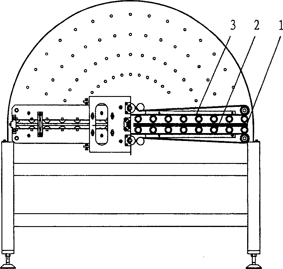 Ceramic polishing brick surface processing method and device