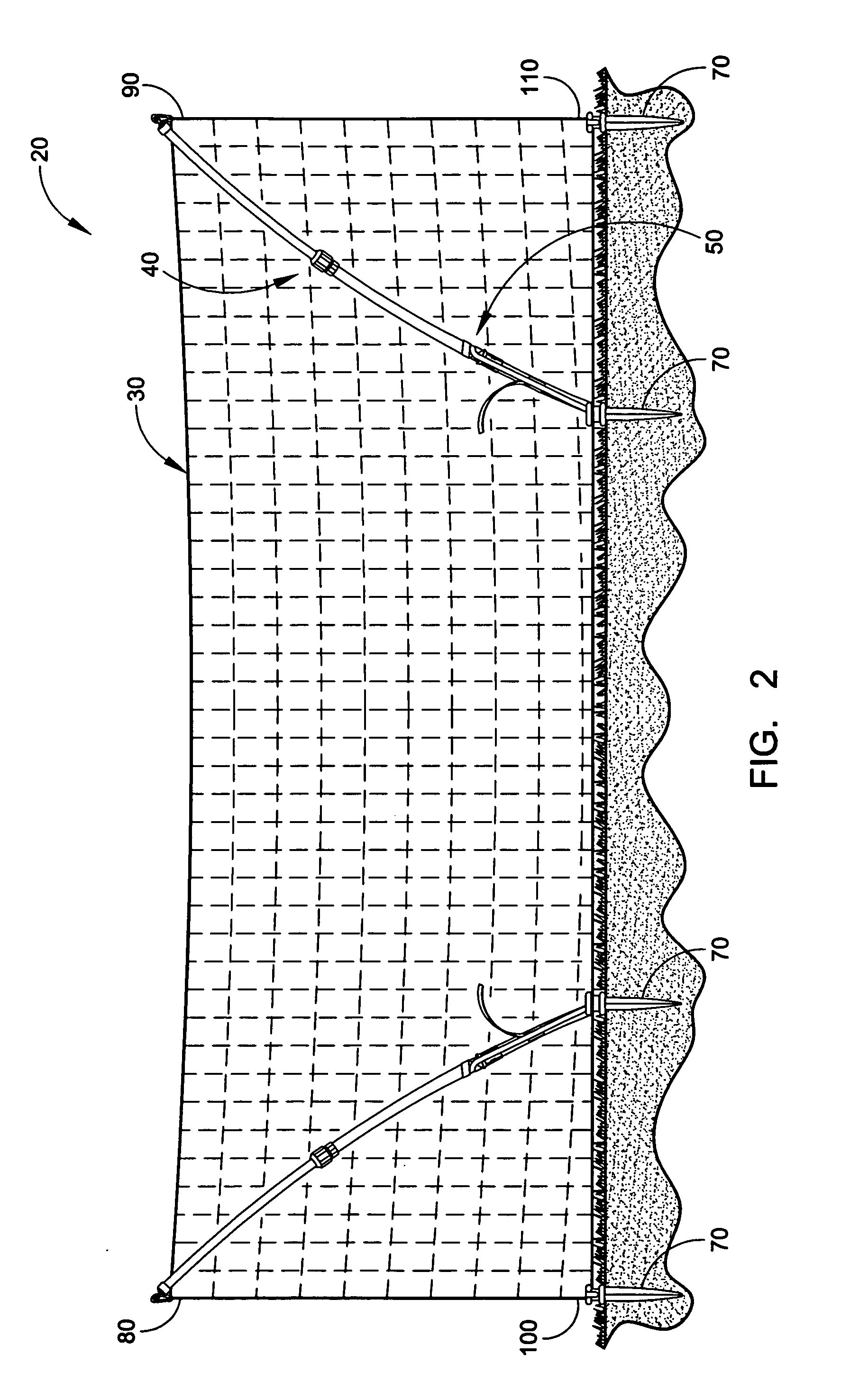 Frameless portable suspension system