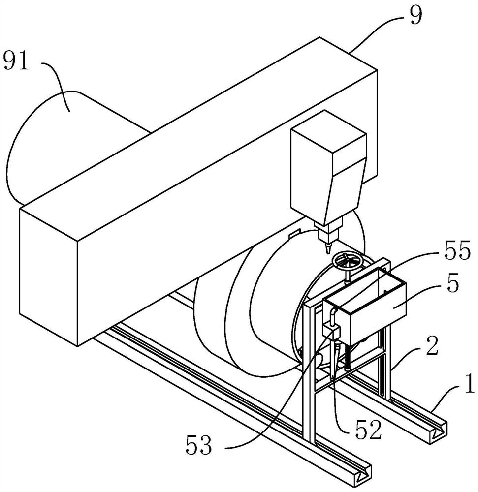 Laser cutting protection device for support ring