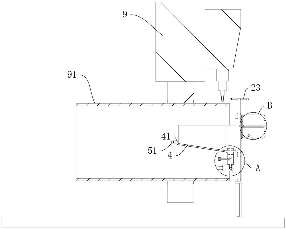 Laser cutting protection device for support ring