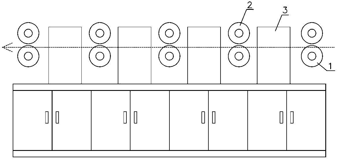 Feeding and fixing core device for steel ball rolling mill production line