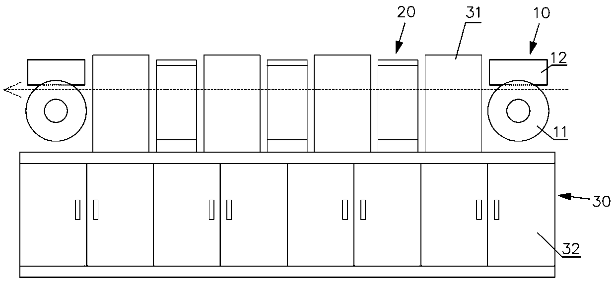 Feeding and fixing core device for steel ball rolling mill production line