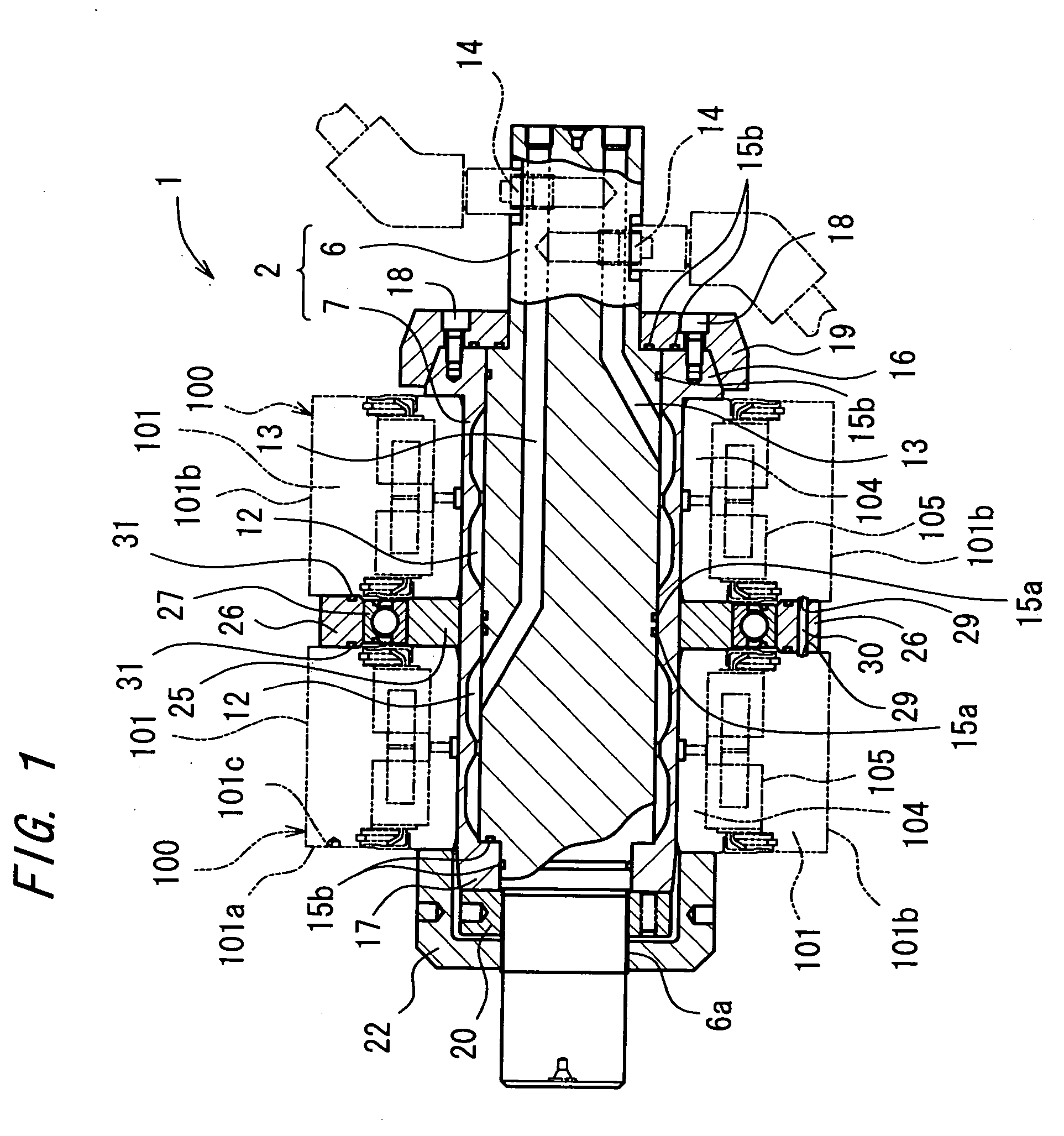 Polishing jig for rolling mill backup roll bearing