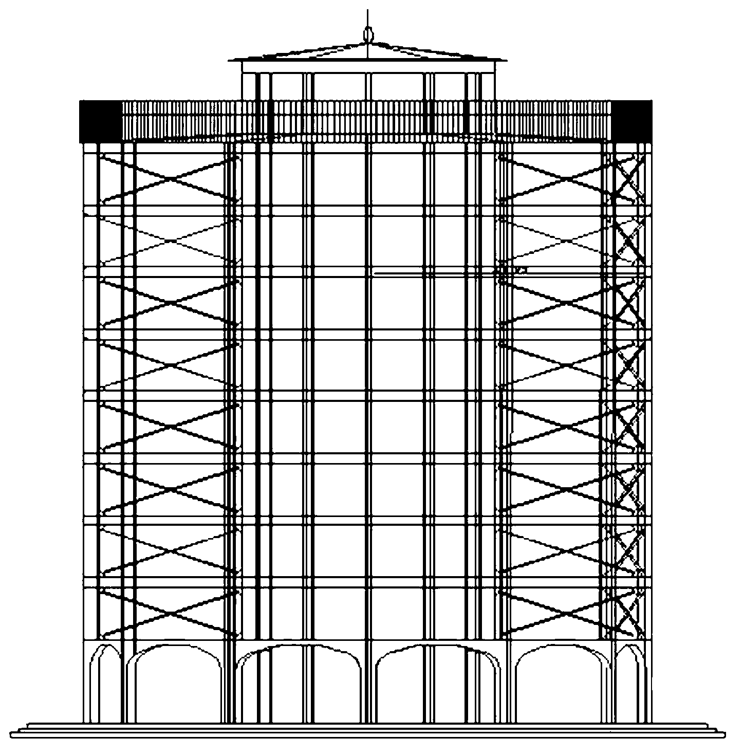 Hydraulic lifting type automatic three-dimensional garage