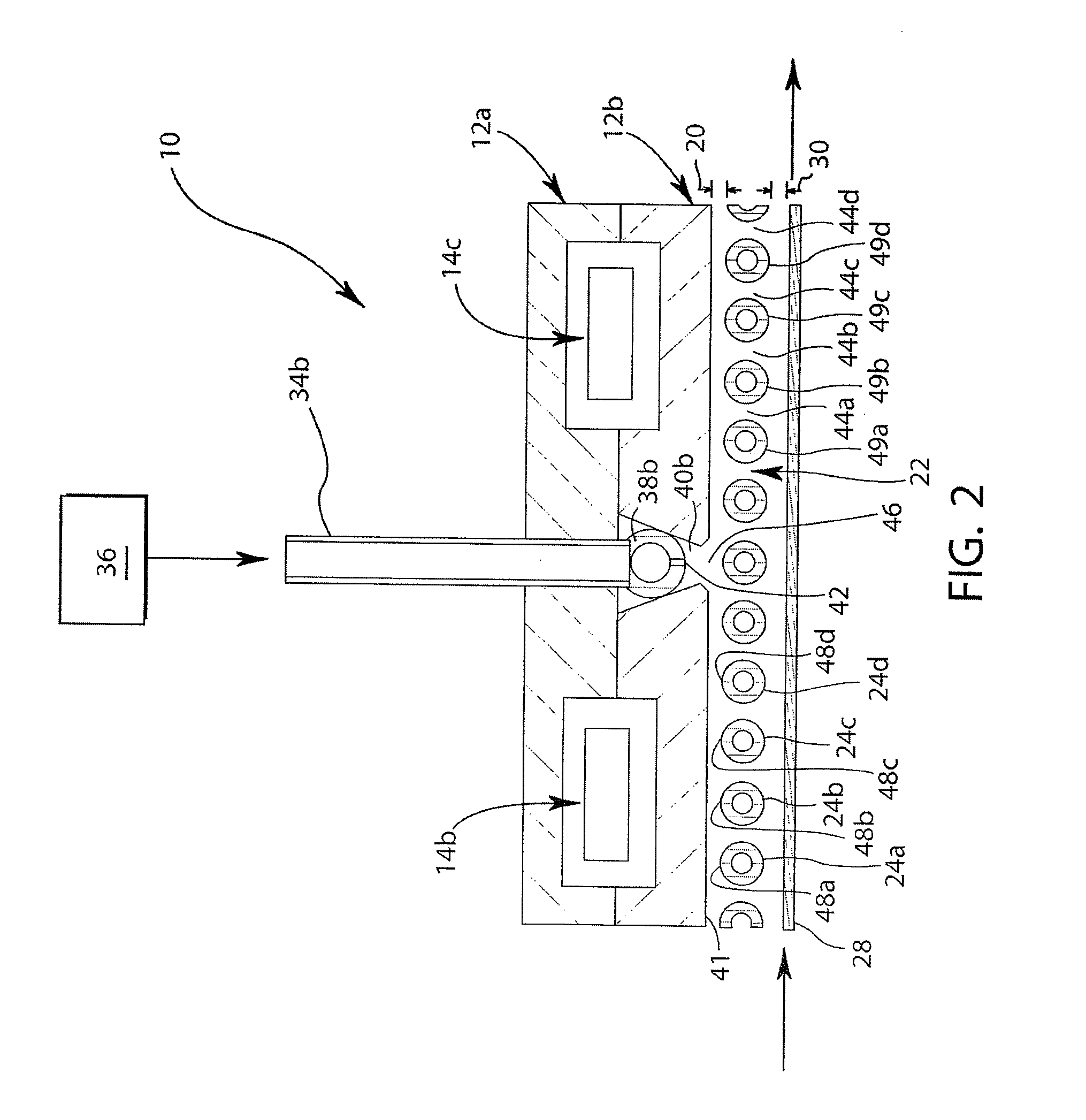 Large area, atmospheric pressure plasma for downstream processing