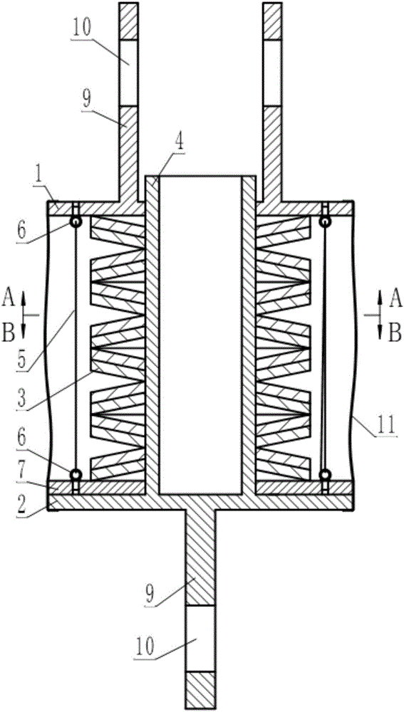 Disc-shaped spring damper with rigidity capable of being preset