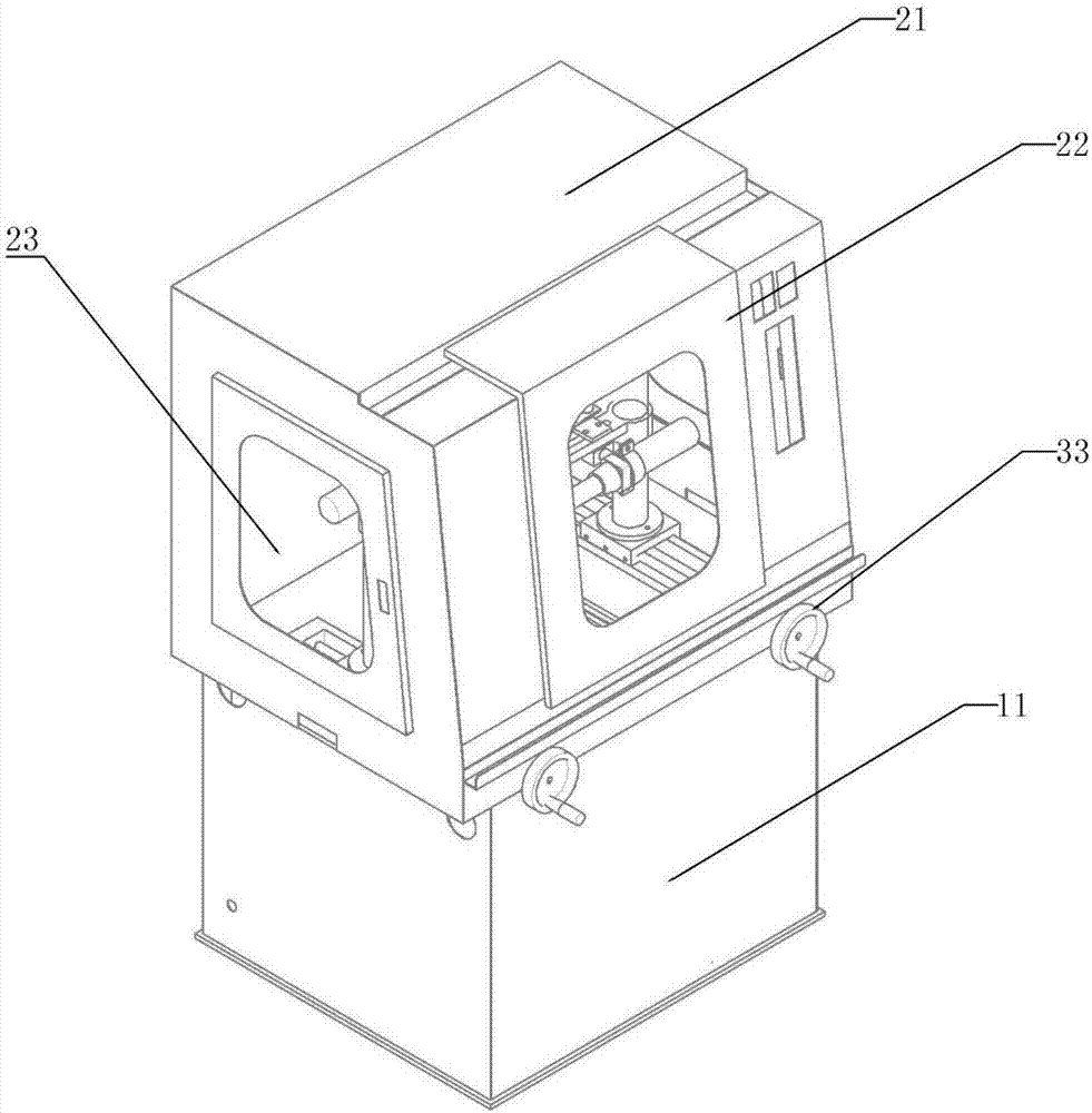 Gear chamfering device