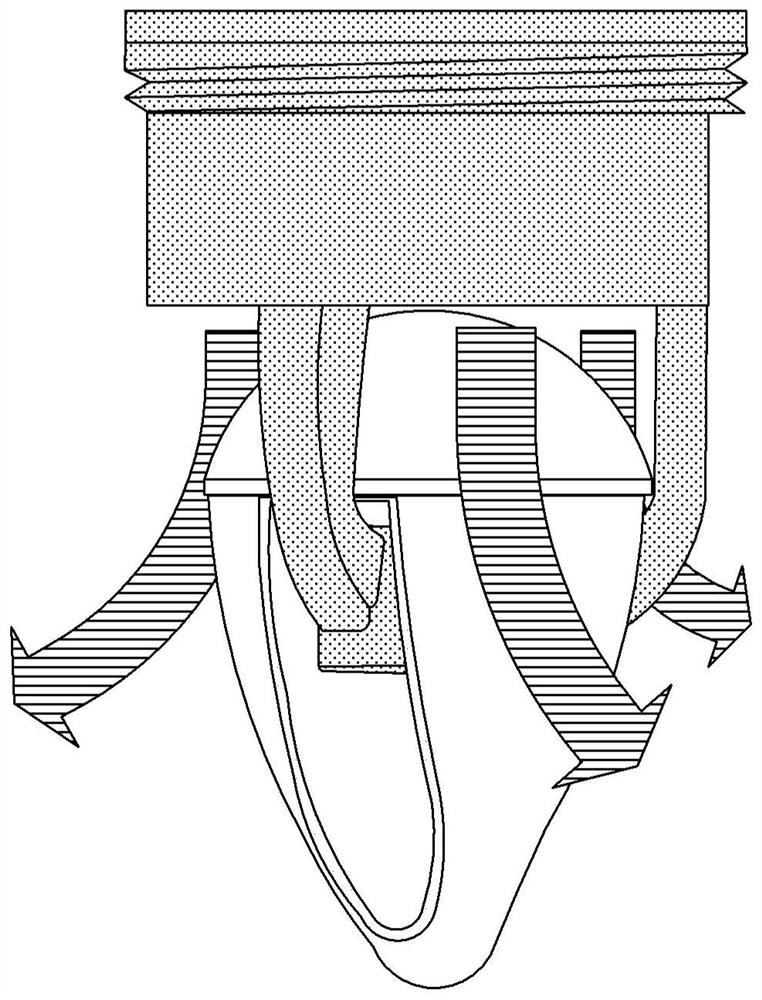 A side-slip magnetic suction type deodorant drainage valve core and drainage equipment