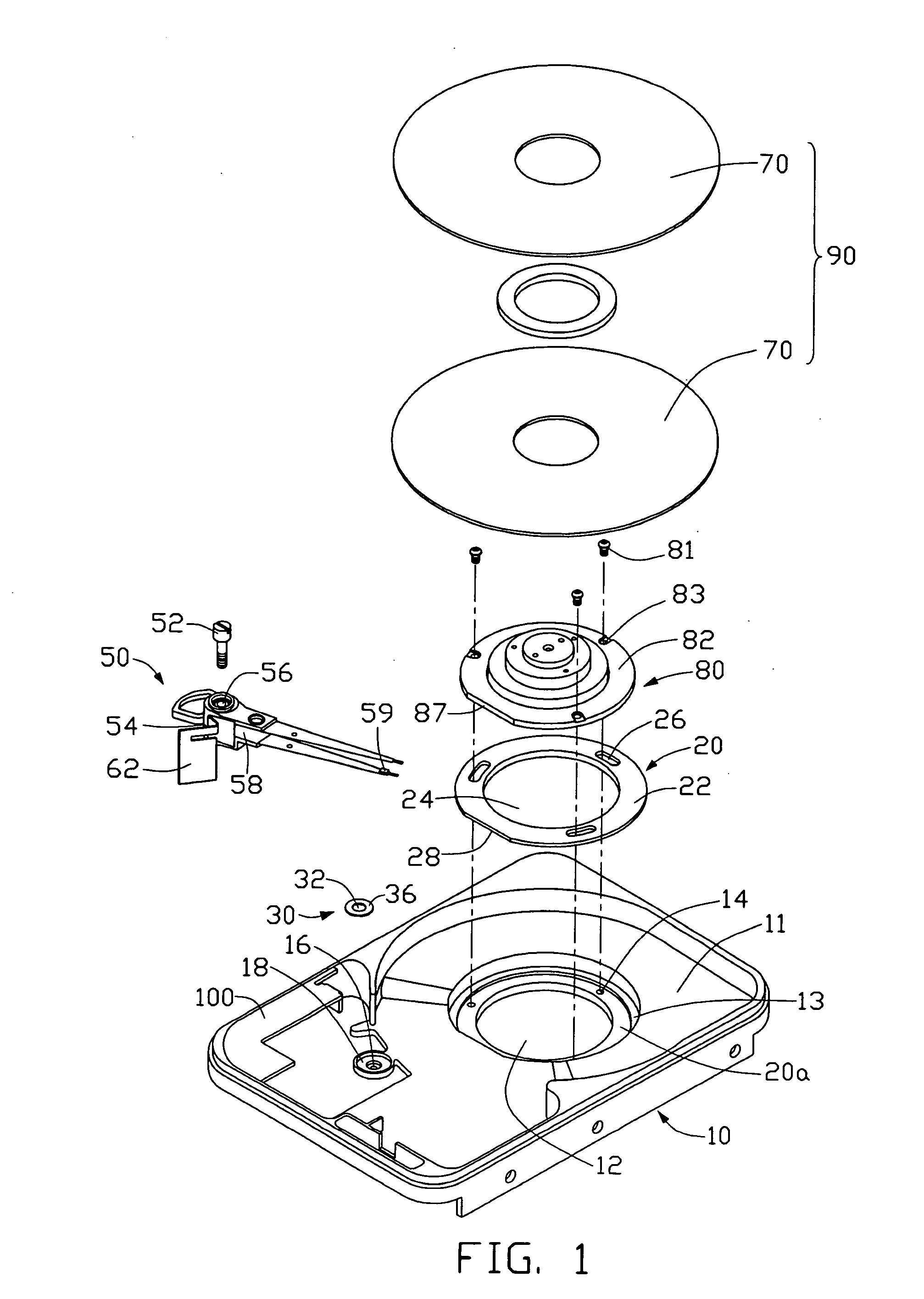 Data storage device with dampers