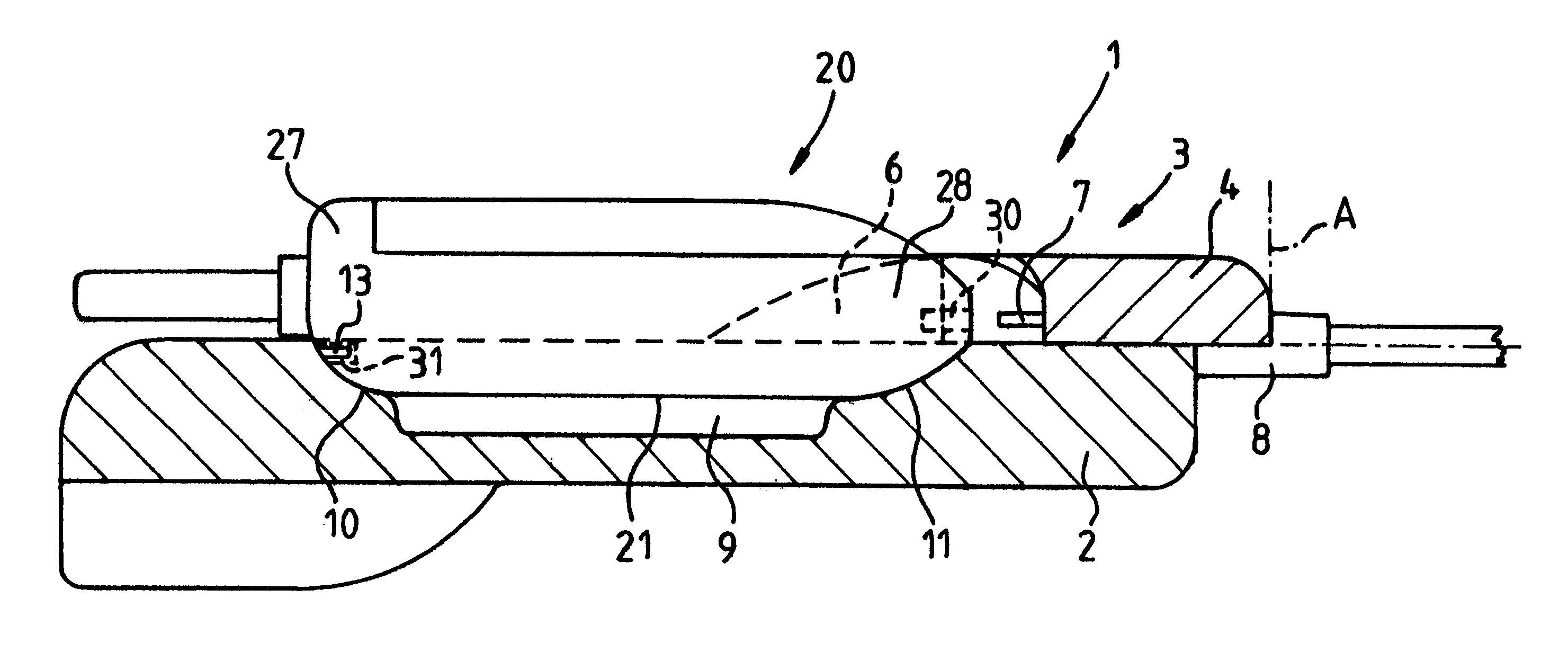 Holder for a radio telephone