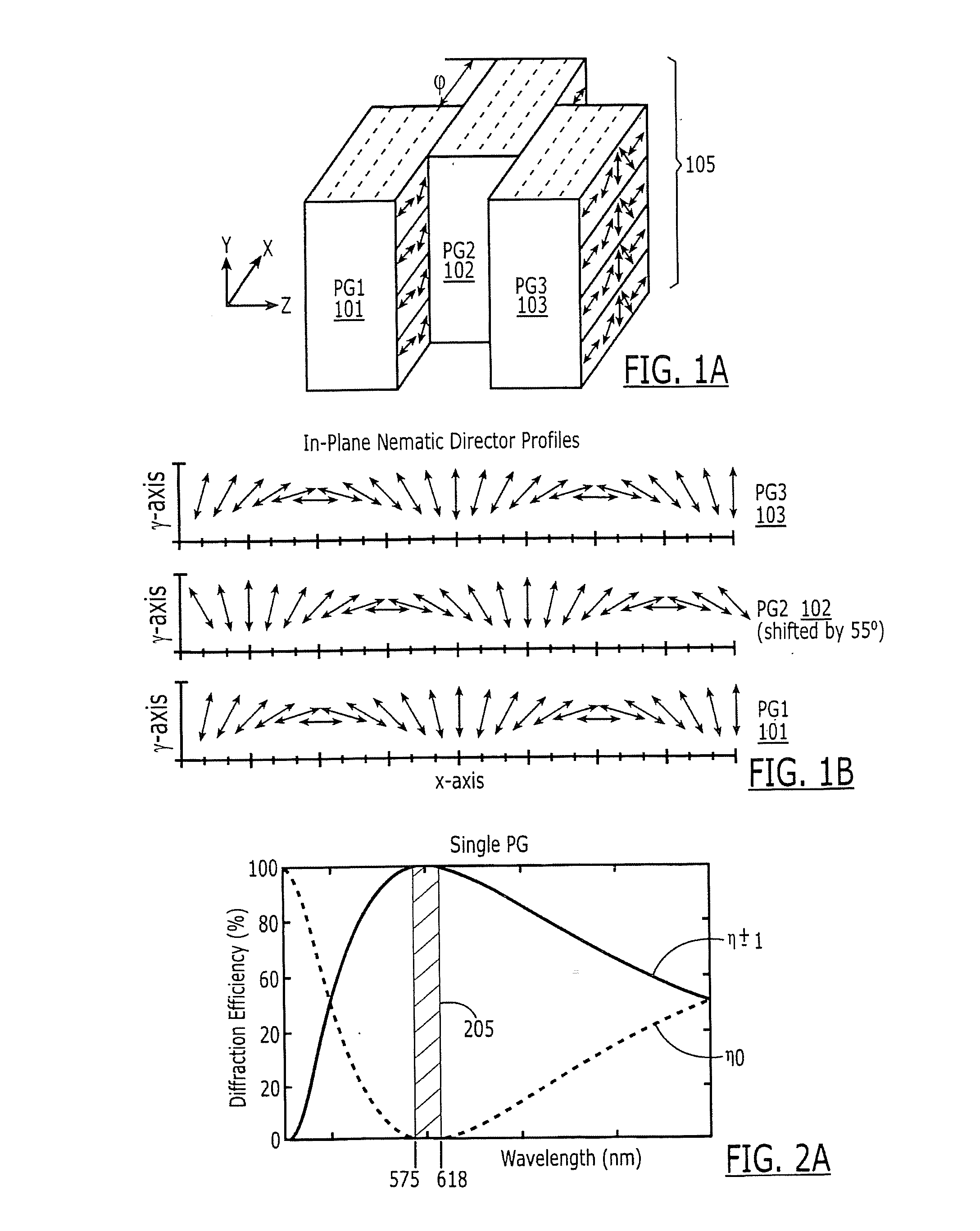 Multi-layer achromatic liquid crystal polarization gratings and related fabrication methods