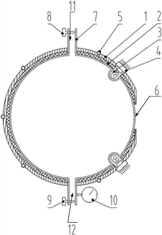 Spectrum light source system of uniform surface luminescence type gas cuvette