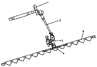 Lower cutting knife driving device