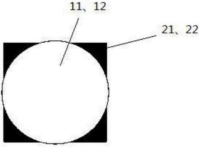 Back-to-back double-lens optical axis consistency test fixture and test method