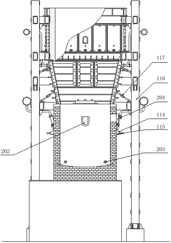 Copper smelting device with high-oxygen-enrichment double-side-blowing melting bat and operation method of copper smelting device