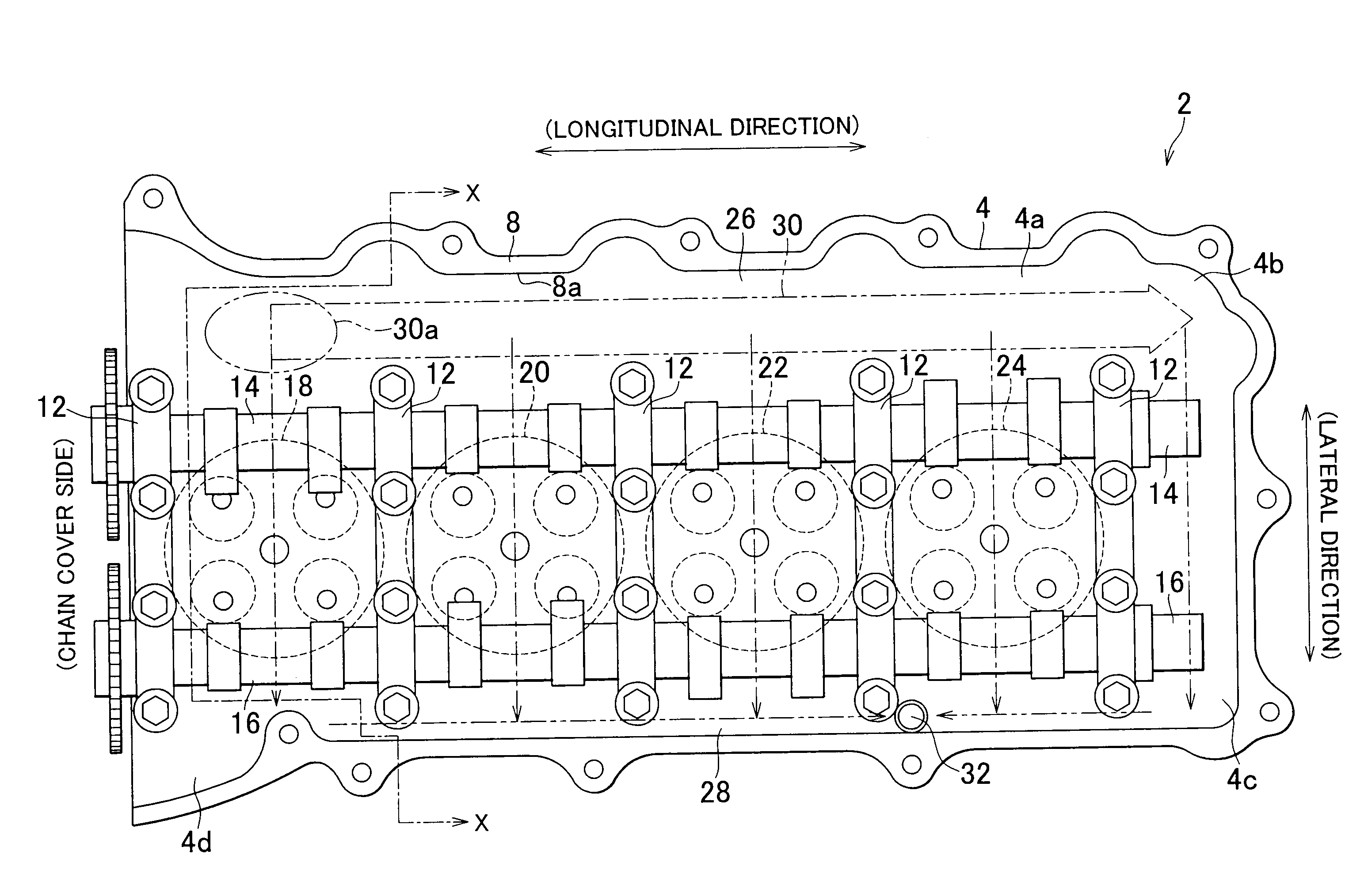 Cylinder head structure for internal combustion engine