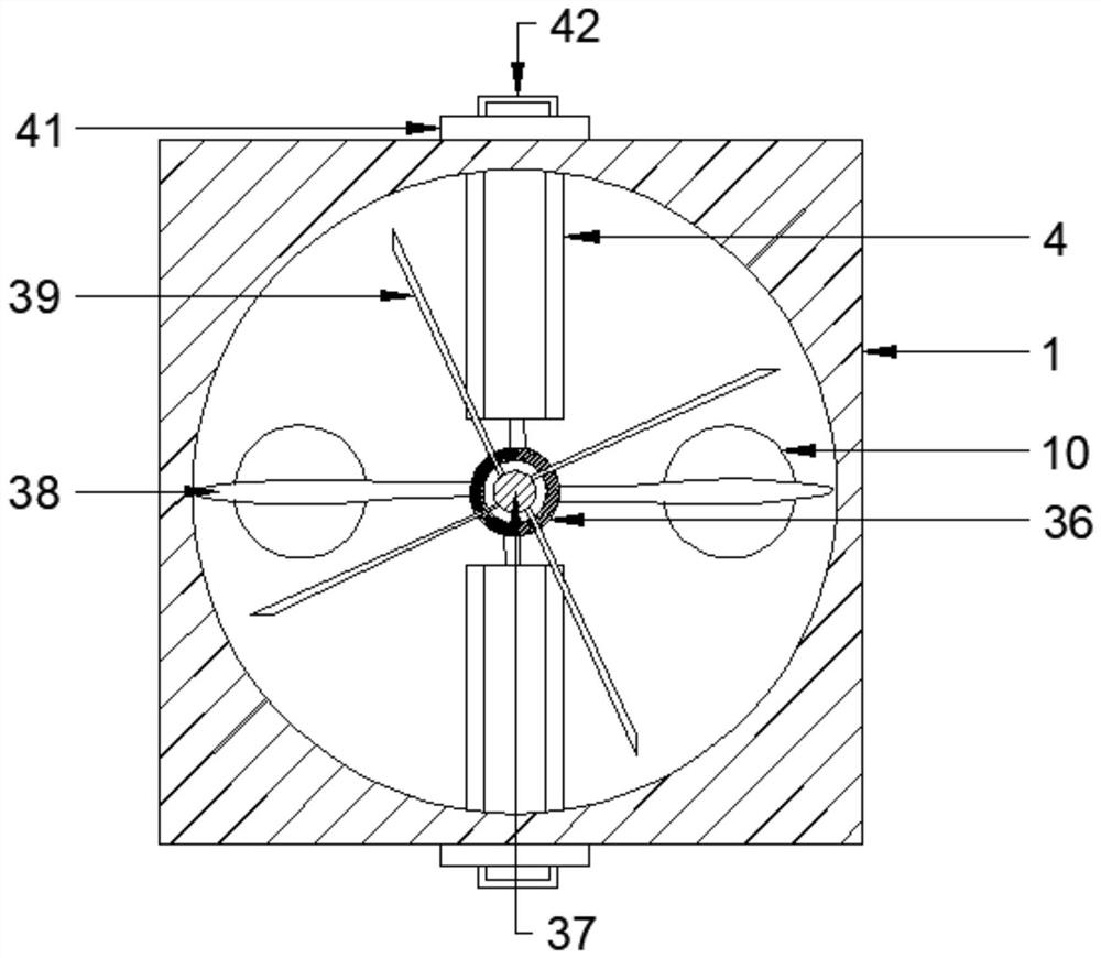 A household sewage treatment device