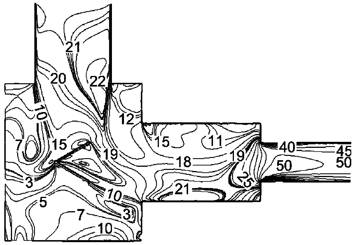 High-efficiency compact type mixer with asymmetric blade grid structure