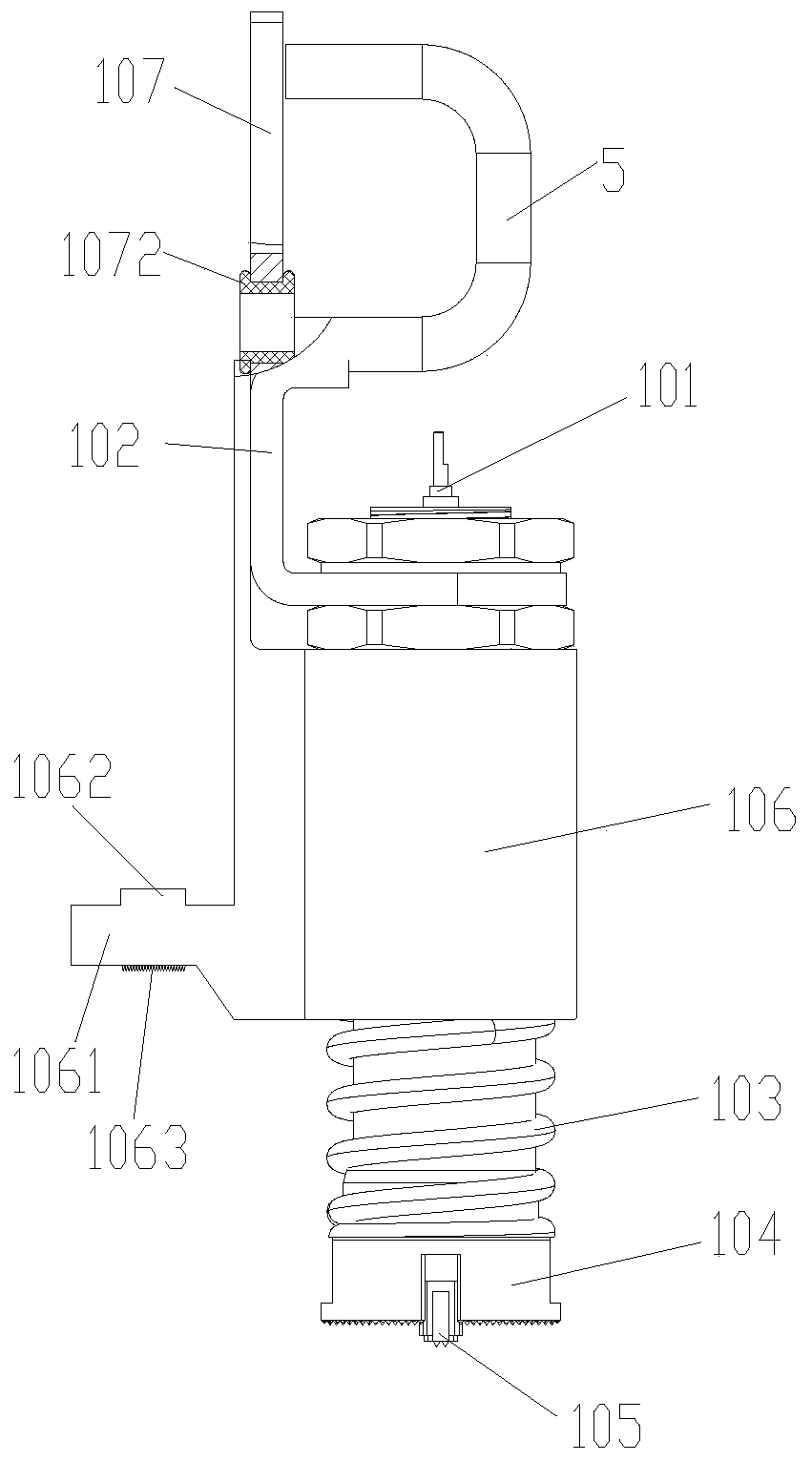 Rapid adjusting device for probe assembly of lithium battery forming and capacity grading equipment