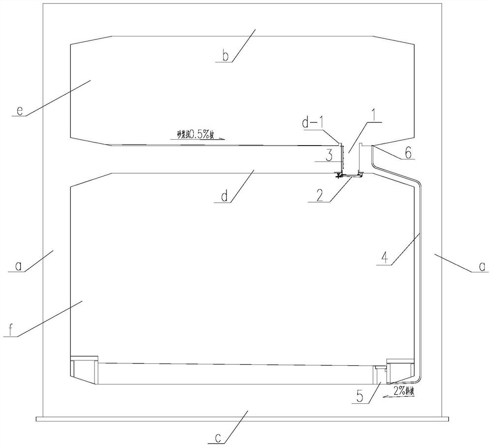 Double-layer open-cut tunnel and watertight door structure of double-layer void compartment access manhole thereof