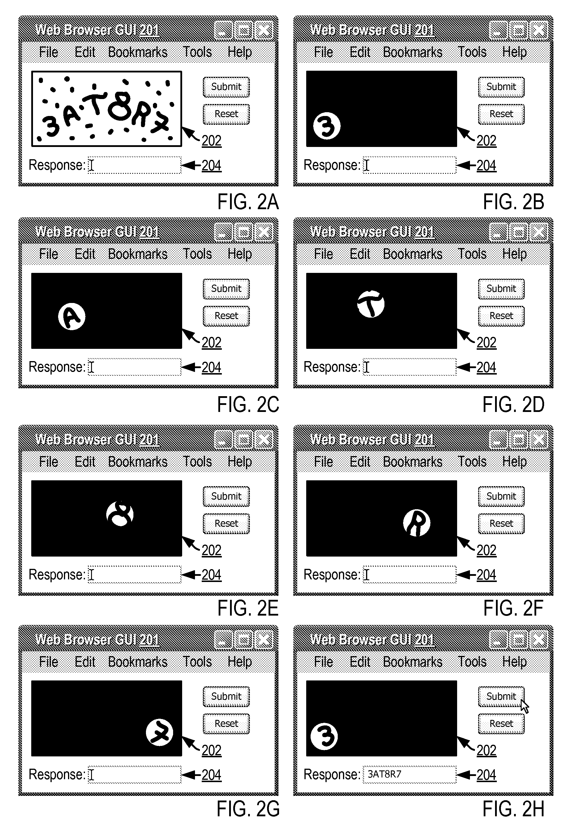 User authorization using an automated Turing Test