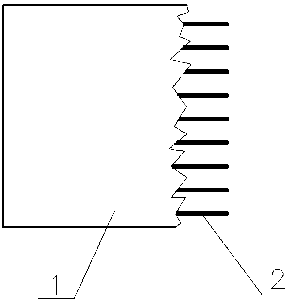 Carbon fiber graphite flexible grounding film and preparation method thereof