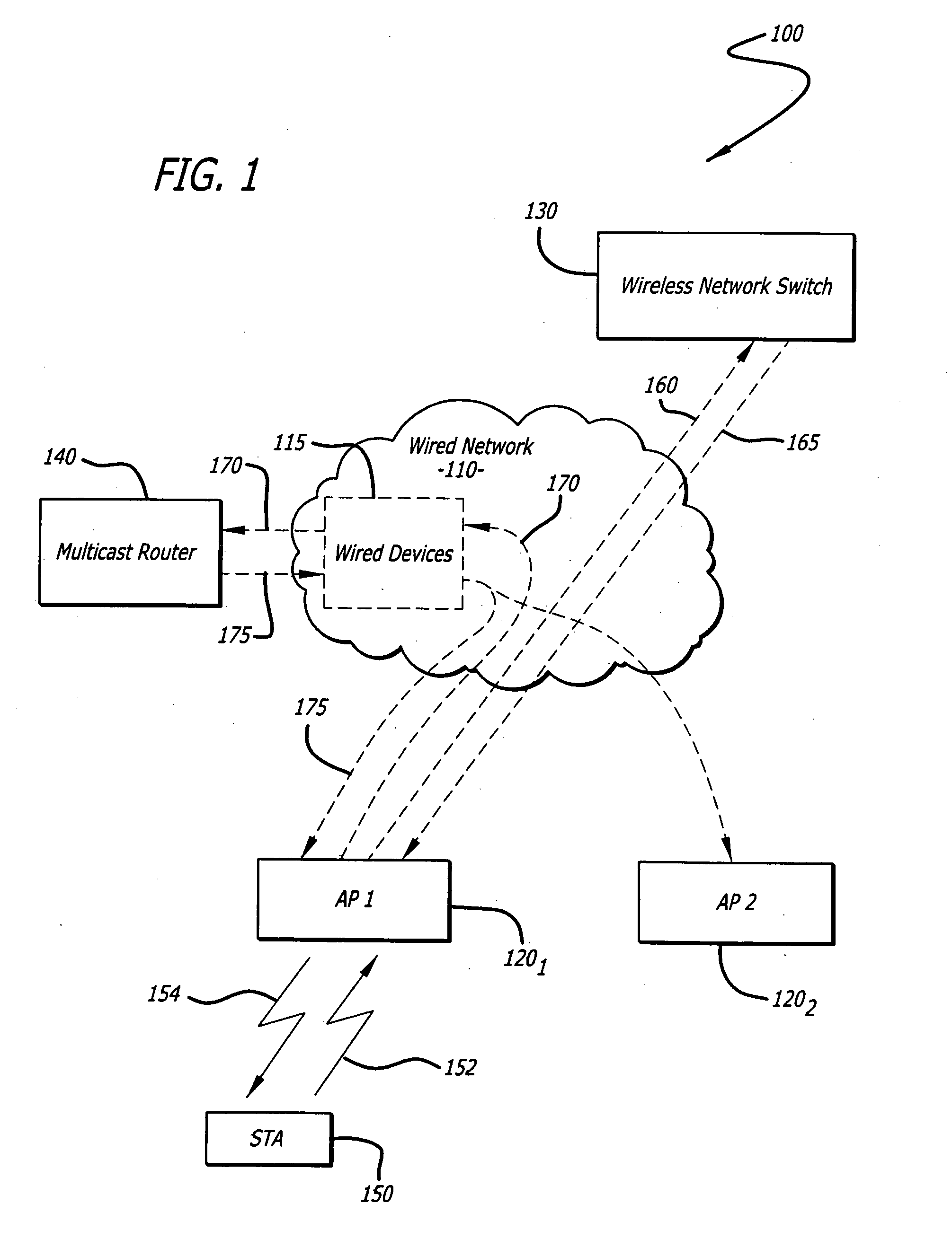 Efficient multicast control processing for a wireless network