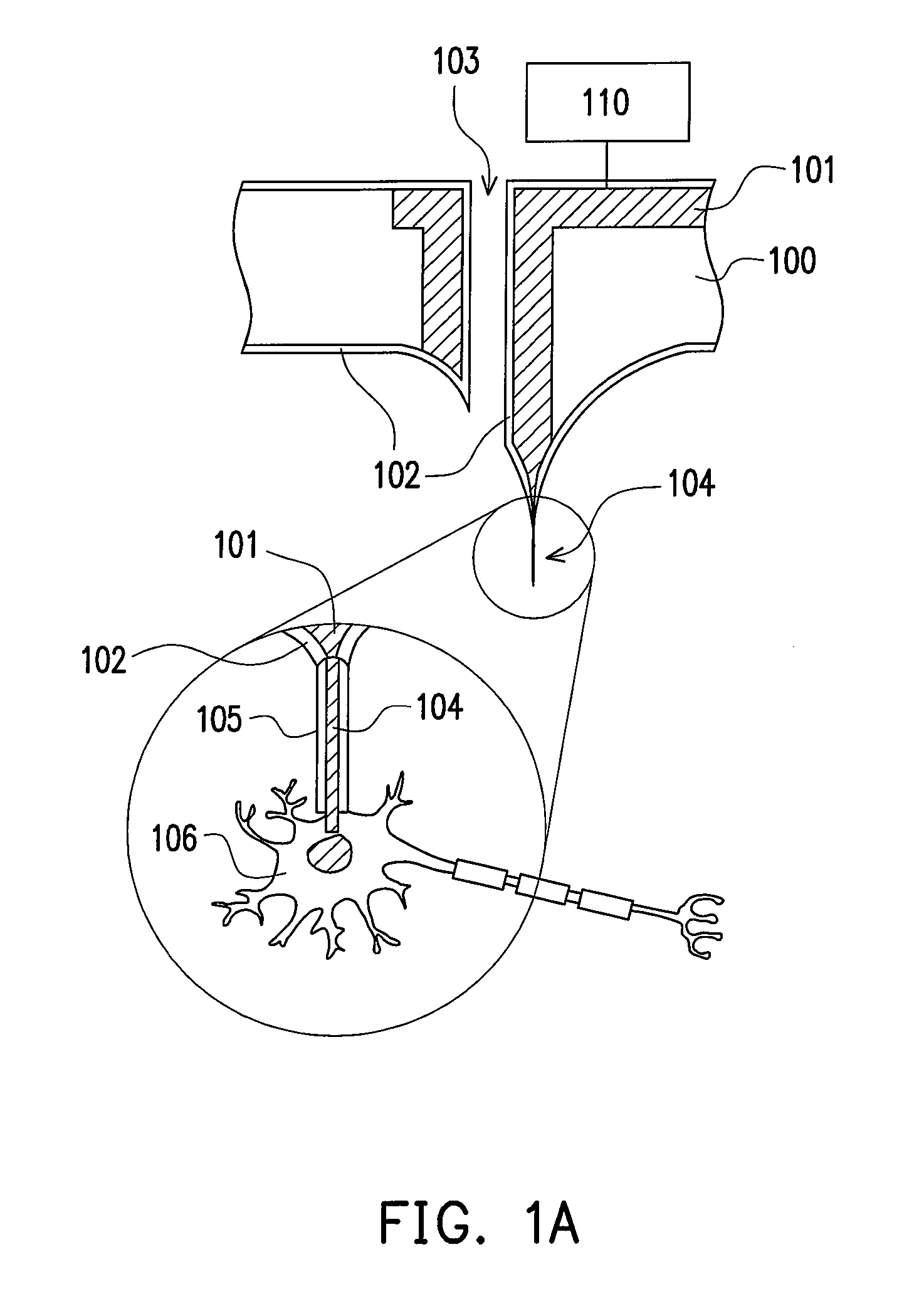 Multifunctional nano-probe interface structure for neural prostheses and manufacturing method thereof