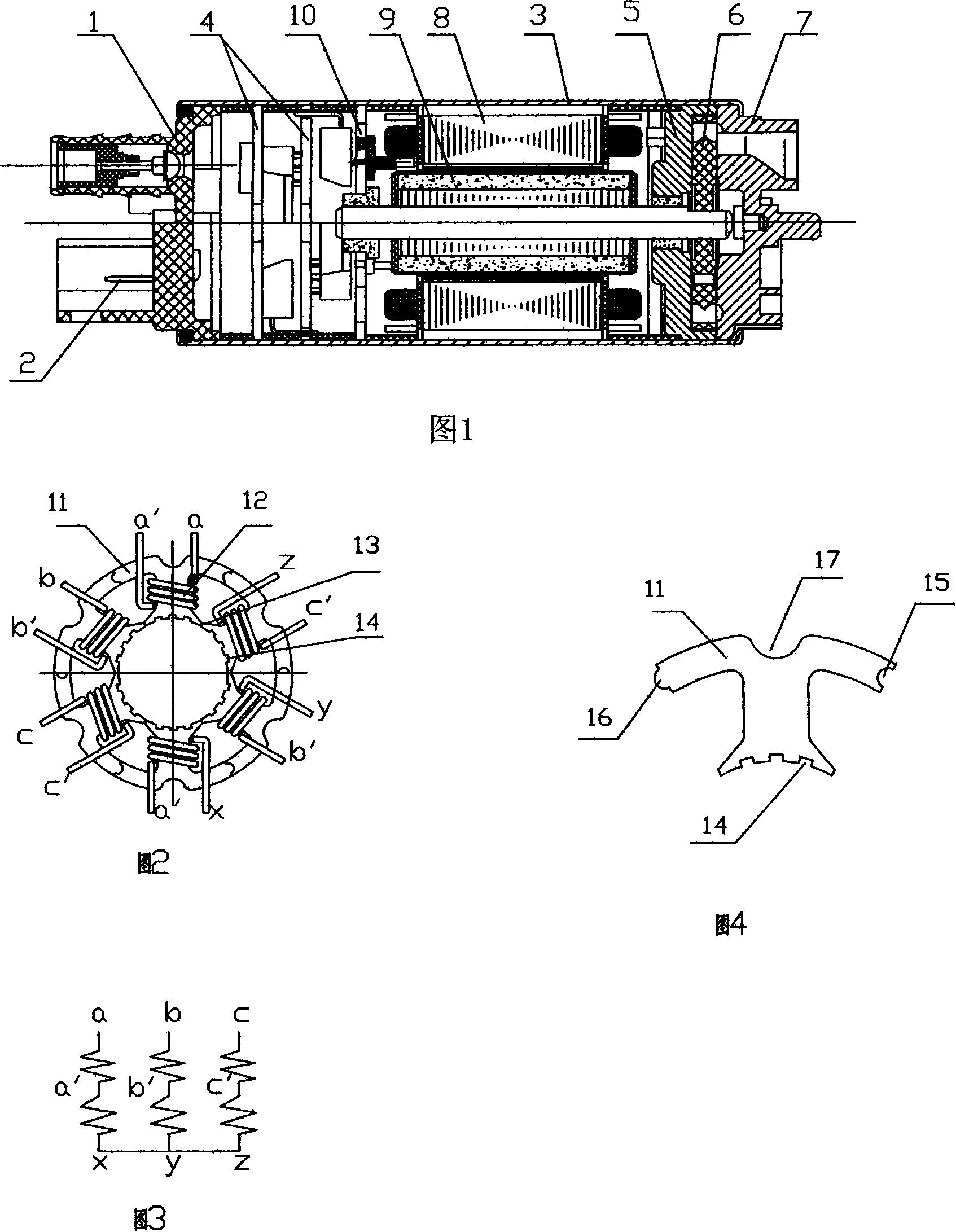 Oil fuel pump of brushless motor with built-in controller