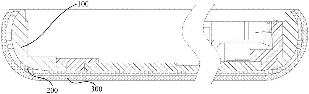 Terminal outer shell, electronic equipment and processing technology of terminal outer shell