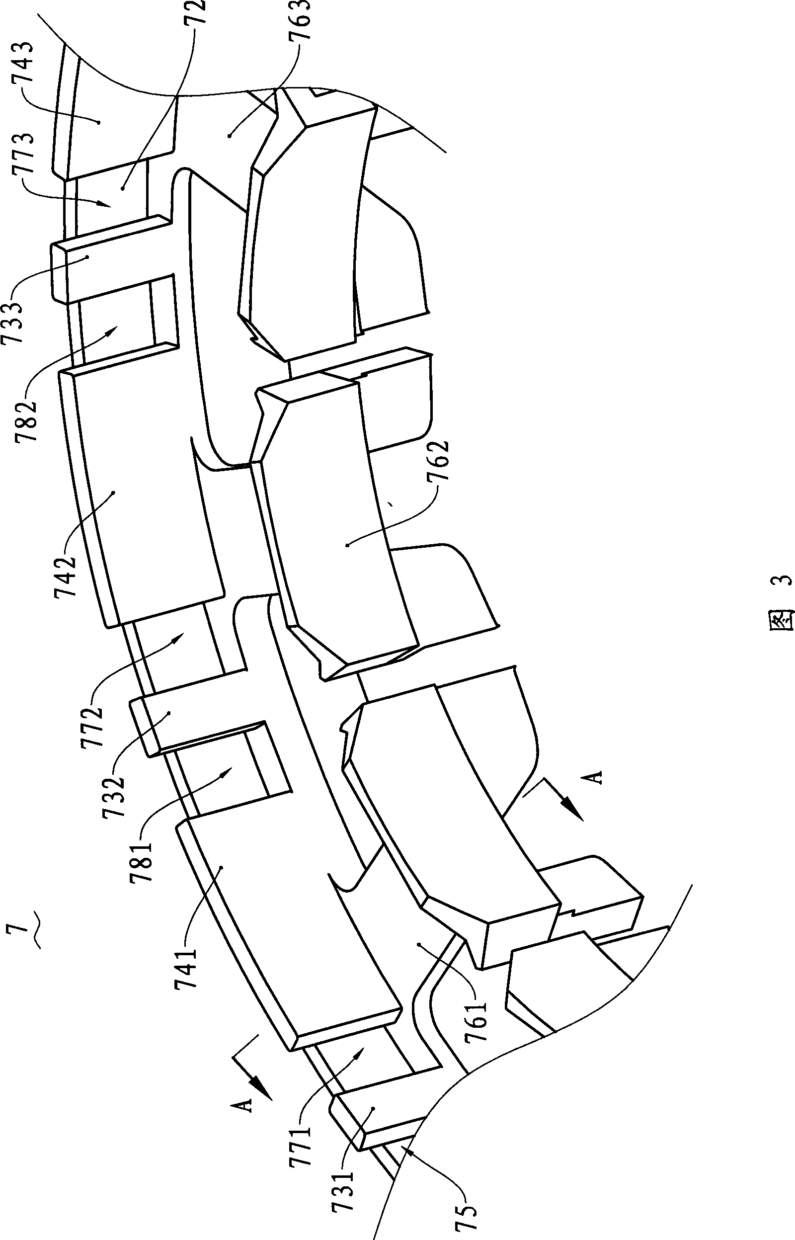 Coiling framework, motor and method for coiling motor stator