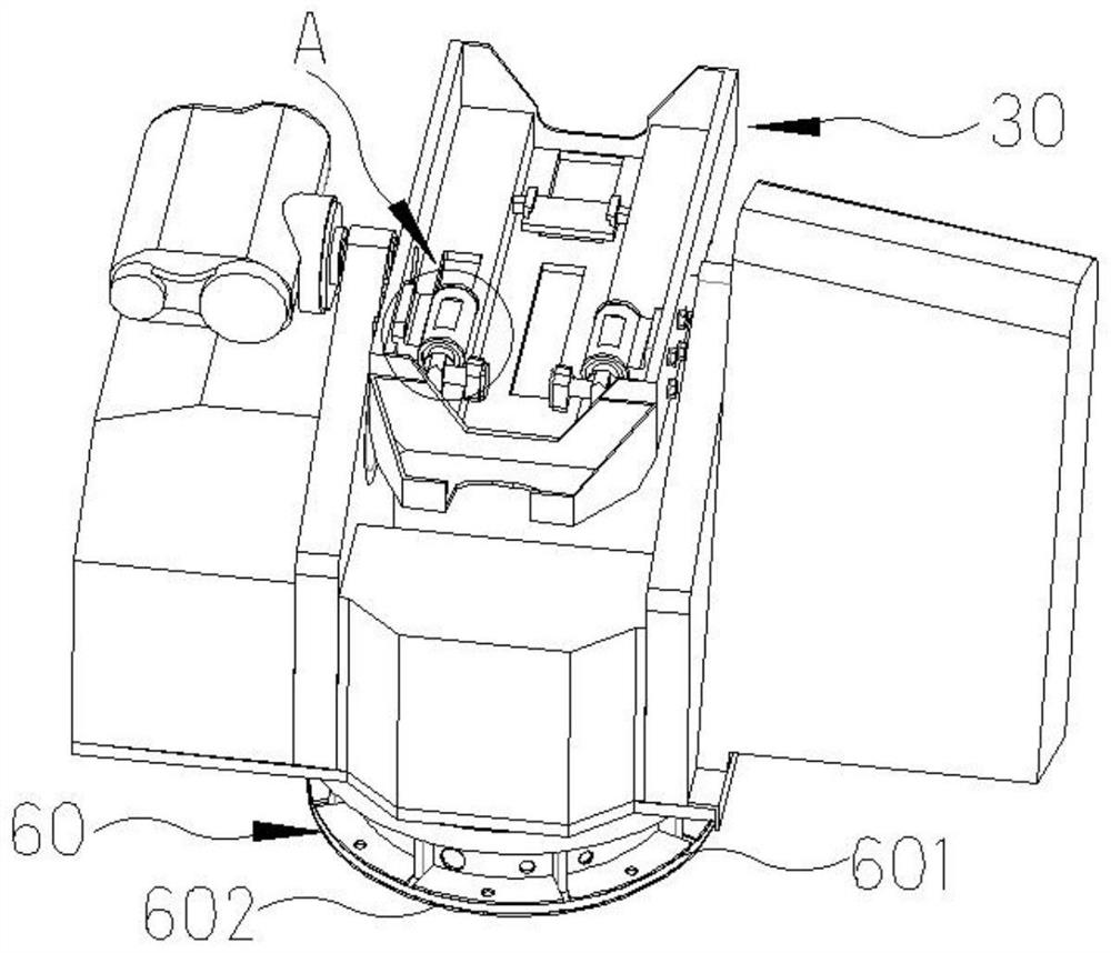 A vibration damping device of a weapon station vibration damping alloy