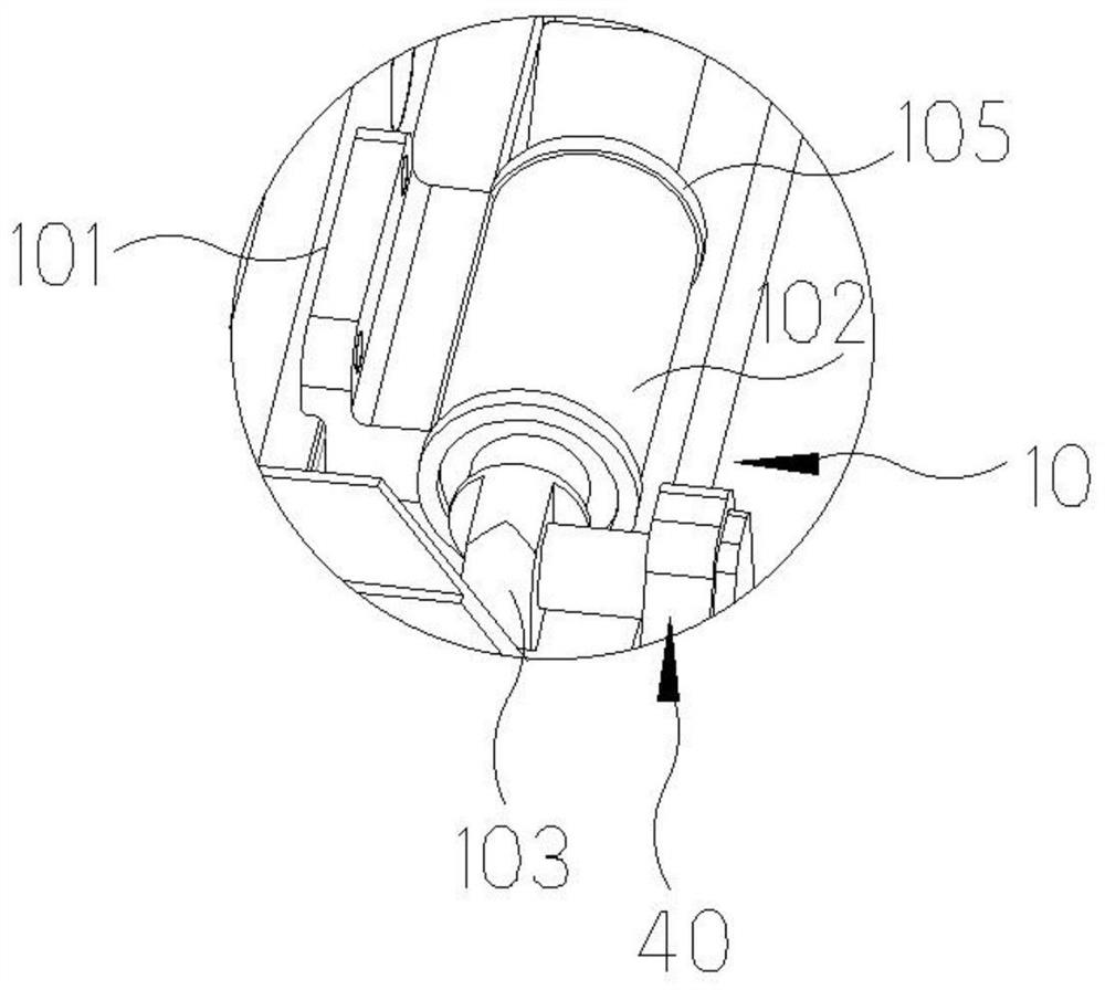 A vibration damping device of a weapon station vibration damping alloy