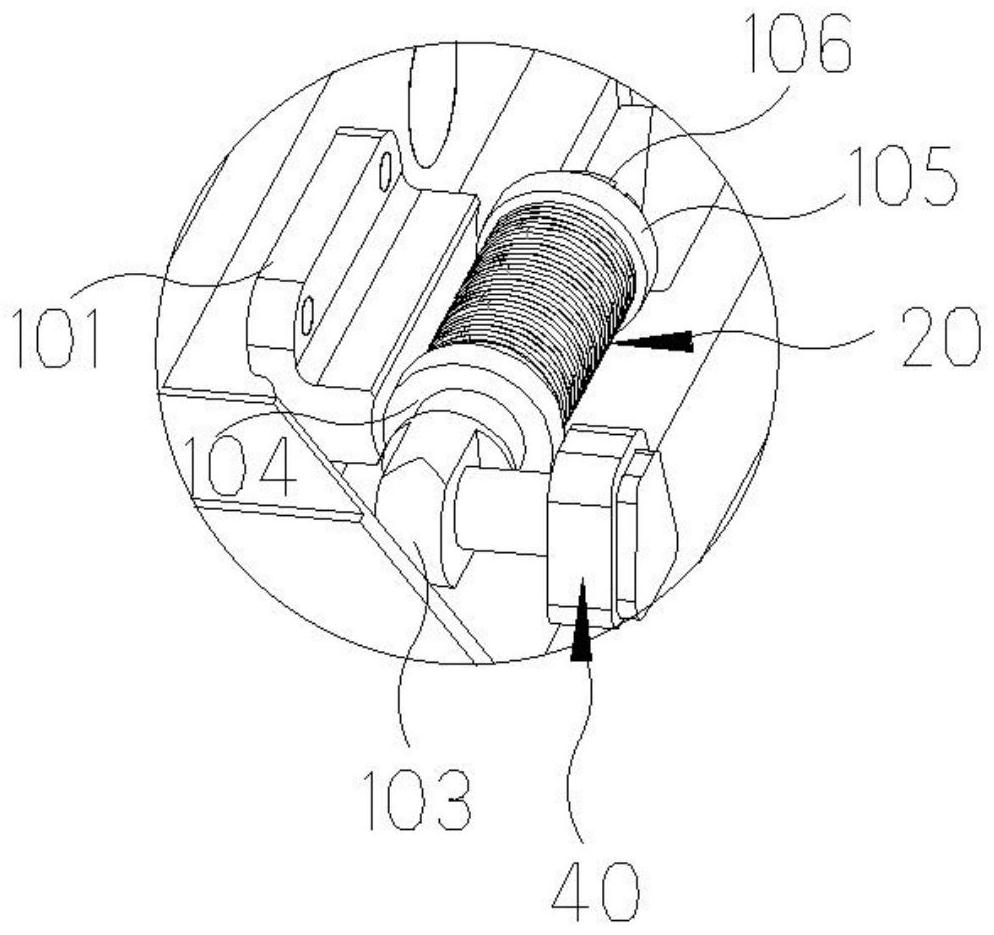 A vibration damping device of a weapon station vibration damping alloy