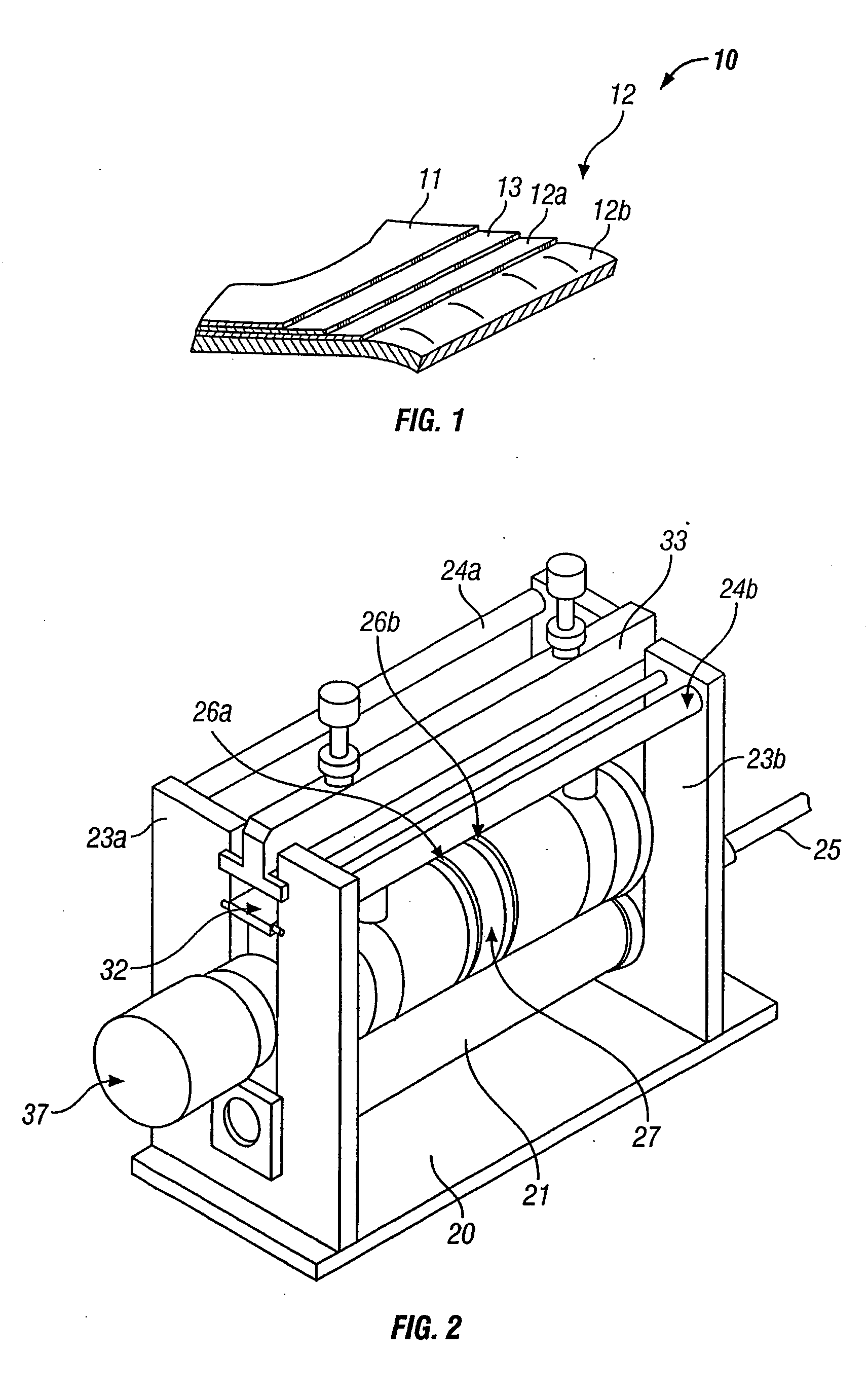 Apparatus for producing scored lines in a film