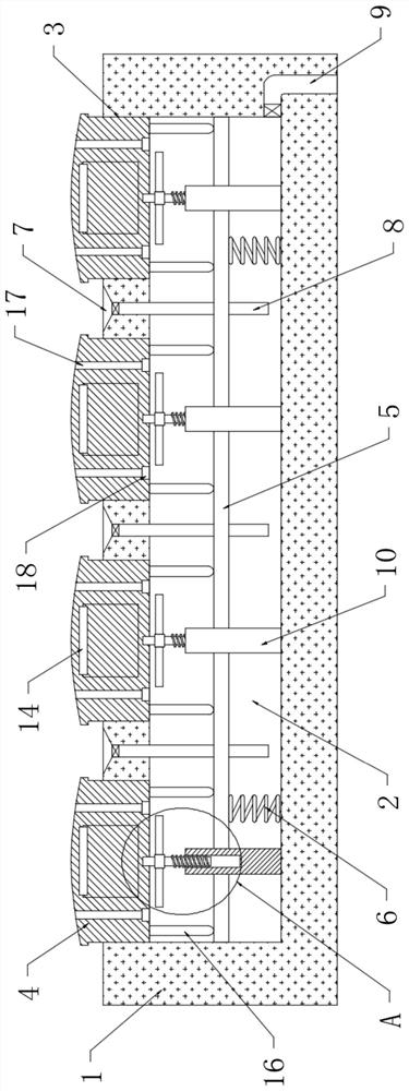 Anti-skid floor tile capable of quickly removing water