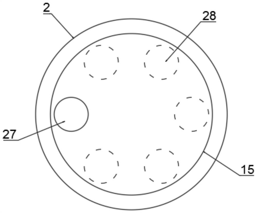 A chemical waste liquid anti-blocking treatment device