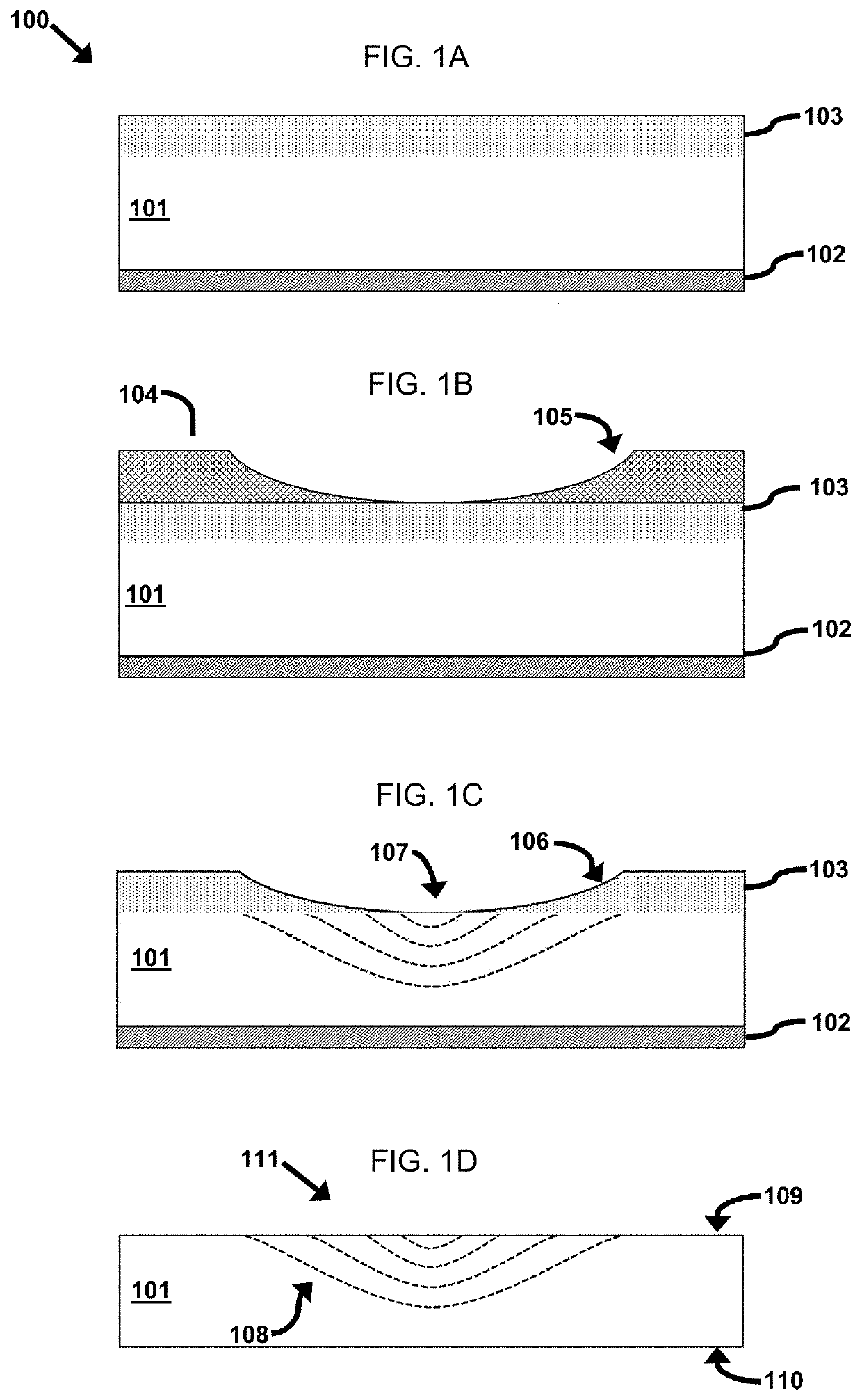 Optical elements having gradient optical properties