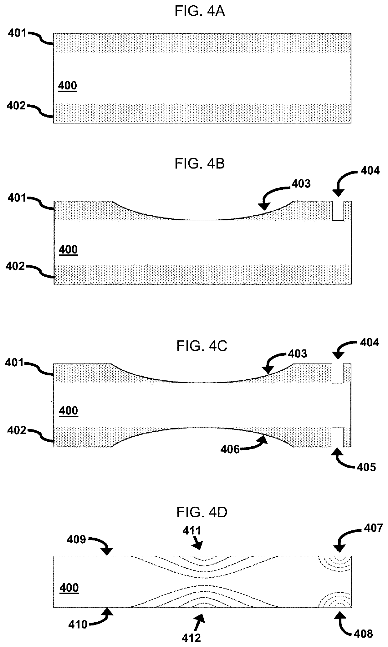 Optical elements having gradient optical properties