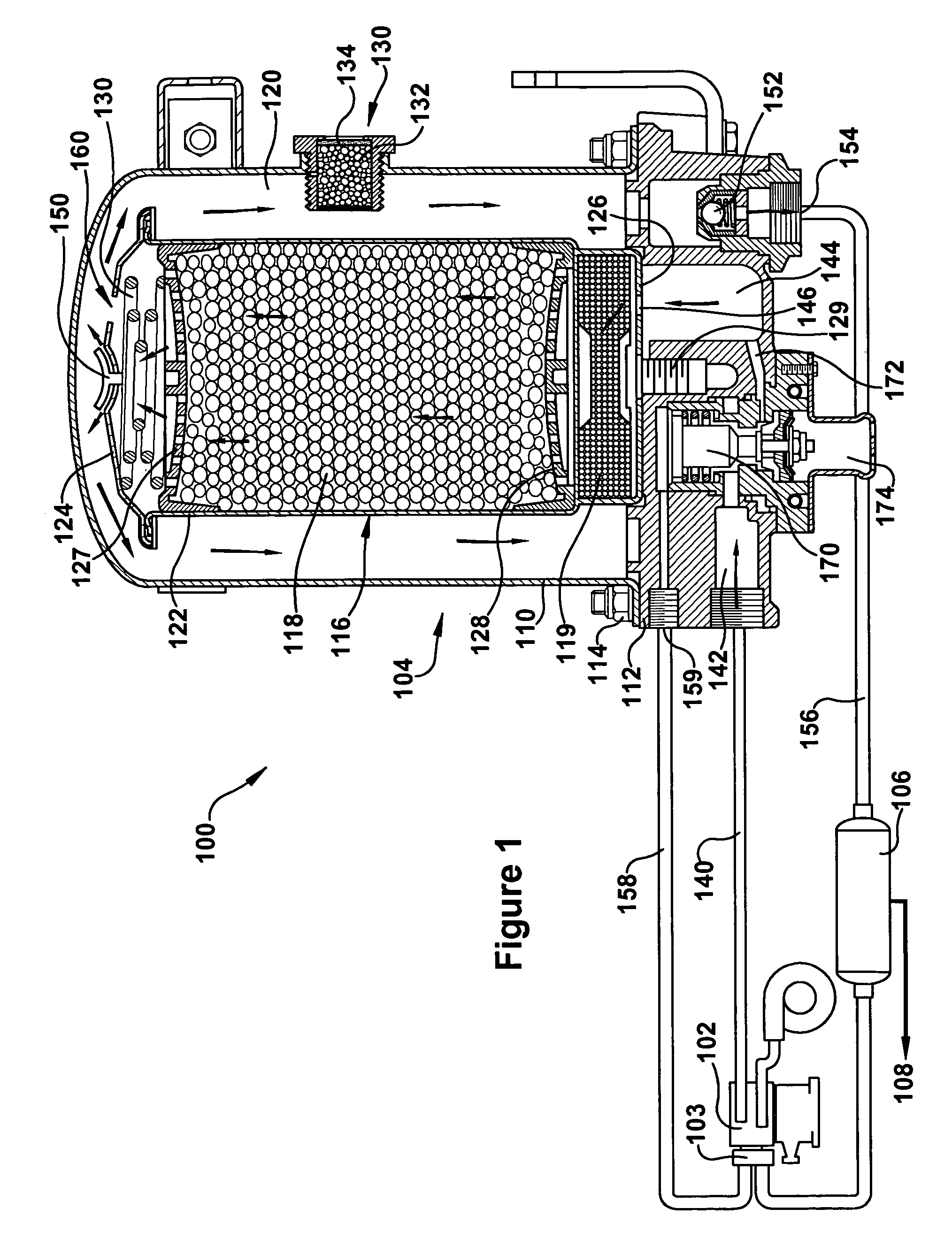 Vehicle air system having an indicator device and method