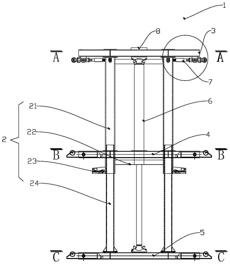 Combinable telescopic sleeve jacking device and method thereof