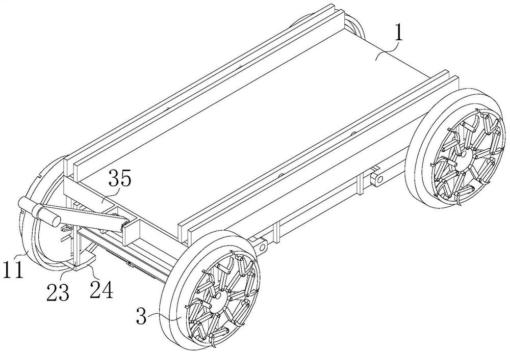 House construction prefabricated part transfer device and using method thereof