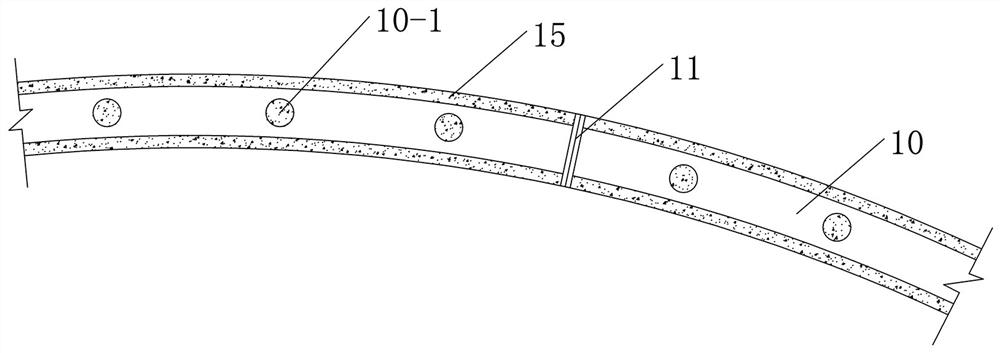 Duct piece whole ring structure and duct piece whole ring prefabricating method