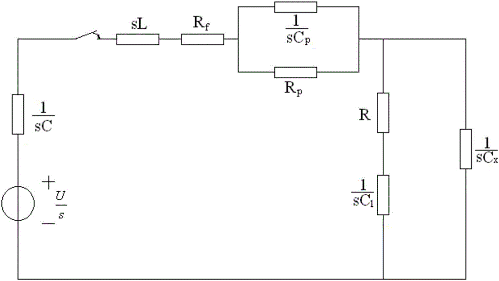 Lightning impulse testing circuit and lightning impulse testing method used for capacitive composite insulation busbar system