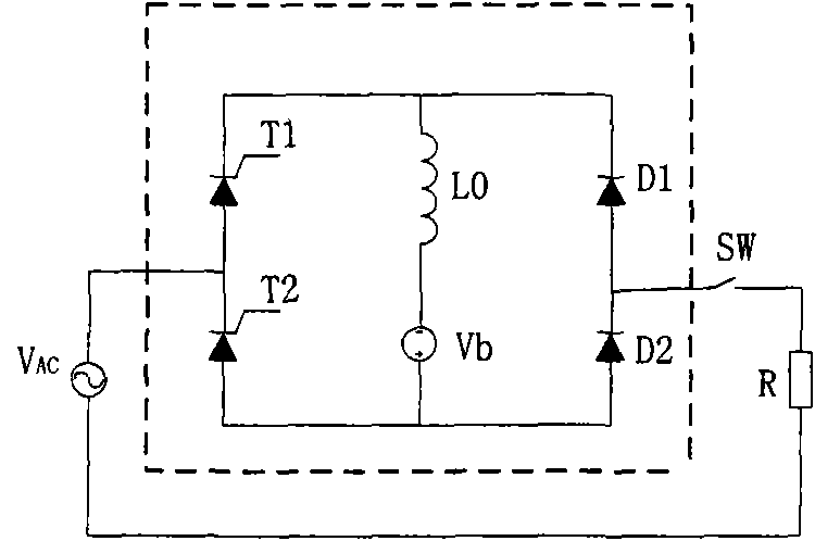 Mixed-type high-temperature superconducting short trouble current limiter