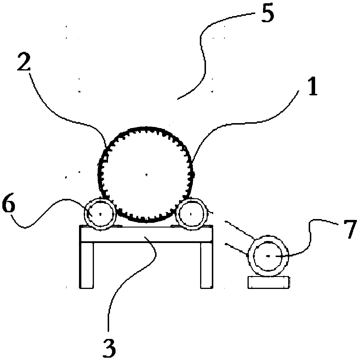 Method and stirring device for preparation of composite colored silica sand used for water permeable bricks