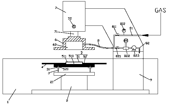 Membrane disc flux and bubble point detecting device