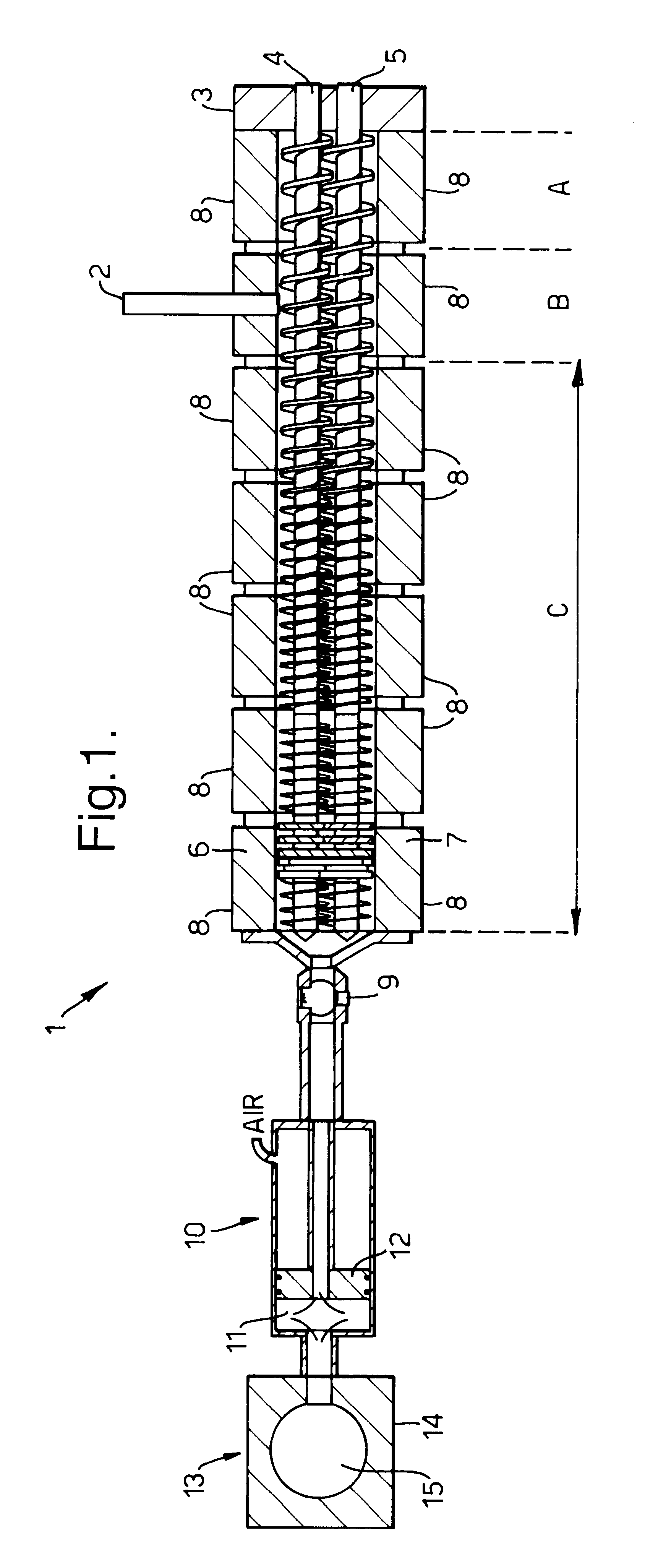 Process and apparatus for the production of a deodorant or antiperspirant composition