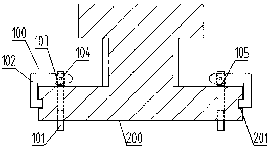 Mounting and clamping mechanism for dynamic bus stop rail