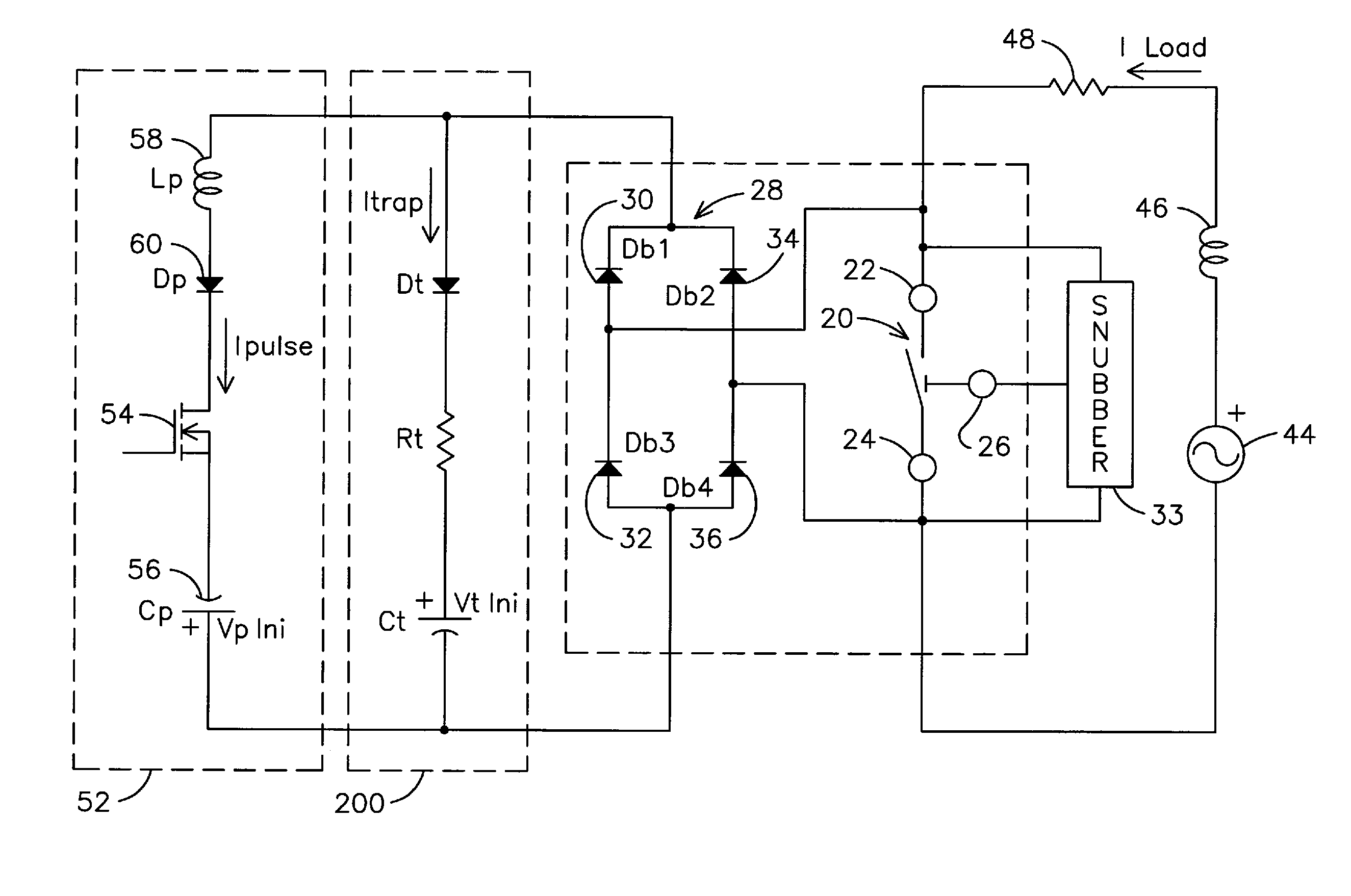 Micro-electromechanical system based arc-less switching with circuitry for absorbing electrical energy during a fault condition